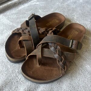 Worn Once White Mountain Sandals